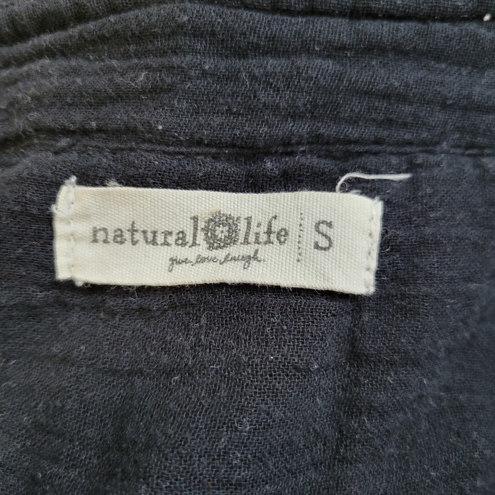 Natural Life Drew Gauze Shirt Dress Size Small - Picture 6 of 7